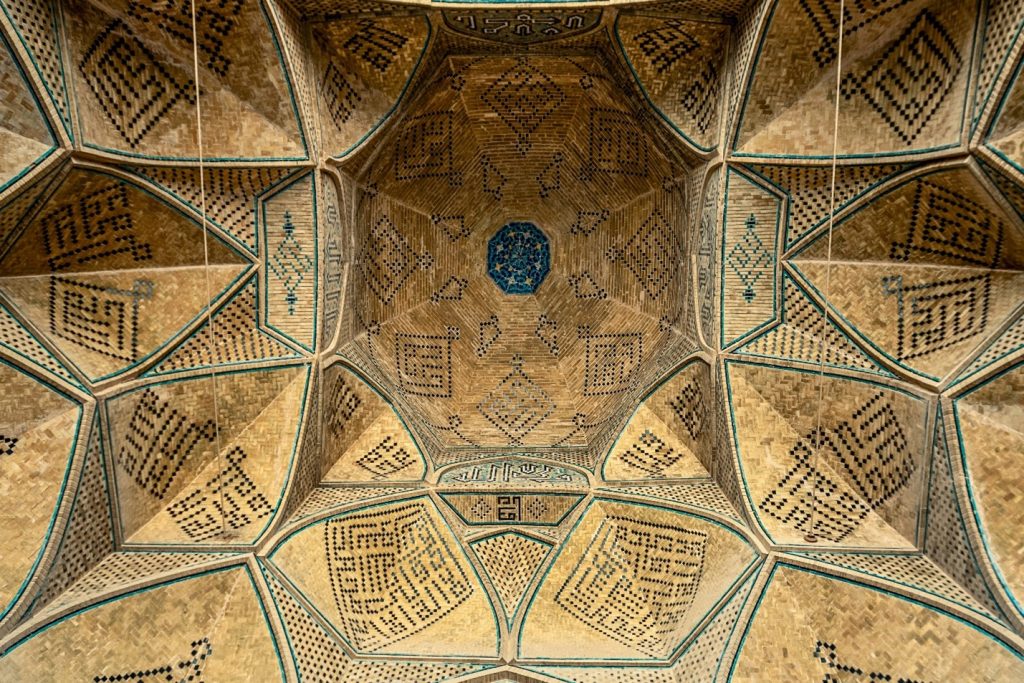 Iran travel to friday mosque of Isfahan